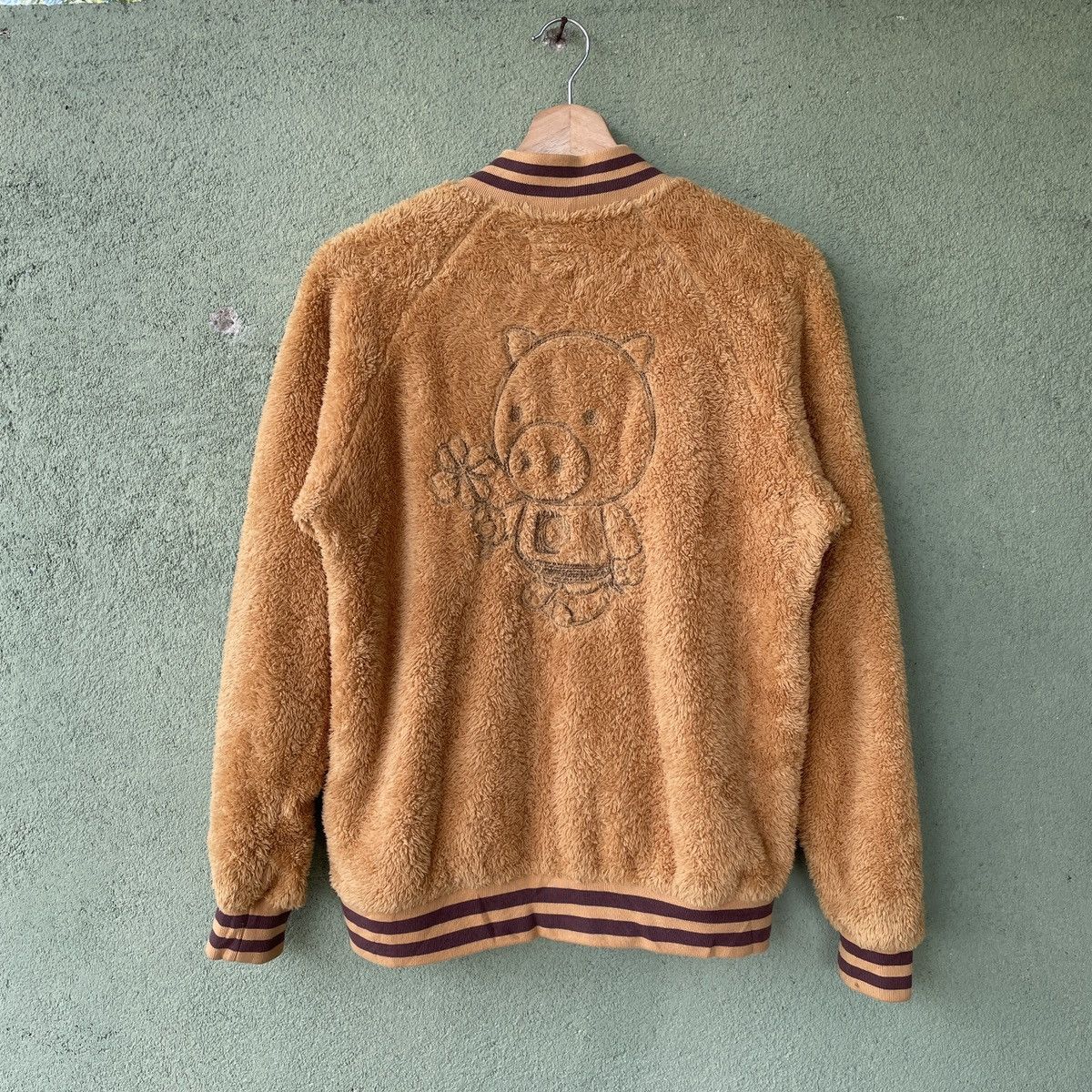 Japanese Brand Vintage Drug Stores Sherpa Deep Pill Fleece Button Jacket Size US S / EU 44-46 / 1 - 1 Thumbnail