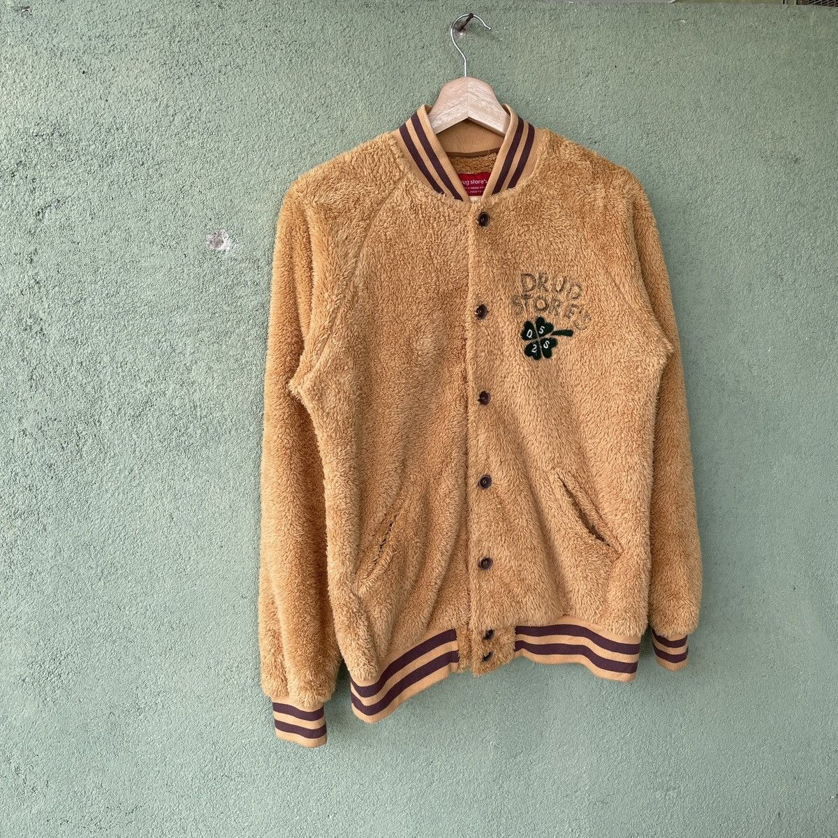 Japanese Brand Vintage Drug Stores Sherpa Deep Pill Fleece Button Jacket Size US S / EU 44-46 / 1 - 3 Thumbnail