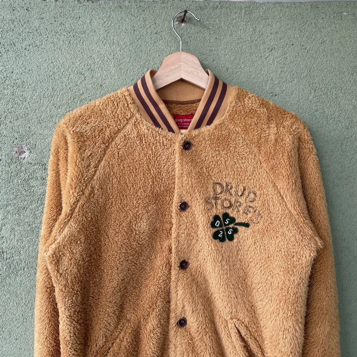 Japanese Brand Vintage Drug Stores Sherpa Deep Pill Fleece Button Jacket Size US S / EU 44-46 / 1 - 4 Thumbnail
