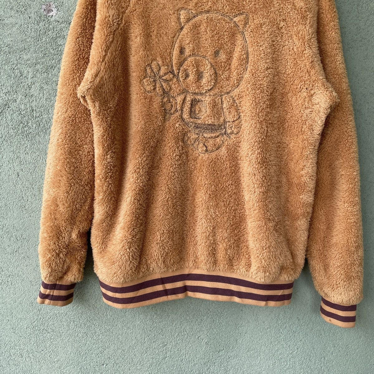Japanese Brand Vintage Drug Stores Sherpa Deep Pill Fleece Button Jacket Size US S / EU 44-46 / 1 - 9 Thumbnail