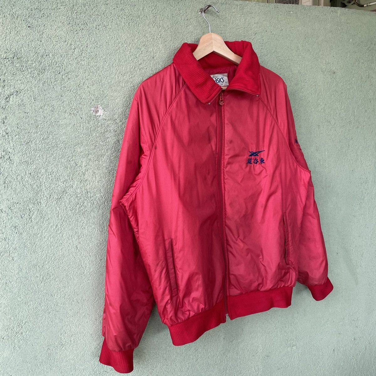 Asics × Japanese Brand Vintage Asics Higashi Made In Japan Red Zipper Ups Jacket Size US L / EU 52-54 / 3 - 3 Thumbnail