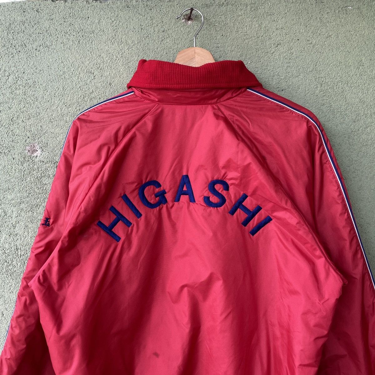 Asics × Japanese Brand Vintage Asics Higashi Made In Japan Red Zipper Ups Jacket Size US L / EU 52-54 / 3 - 11 Thumbnail
