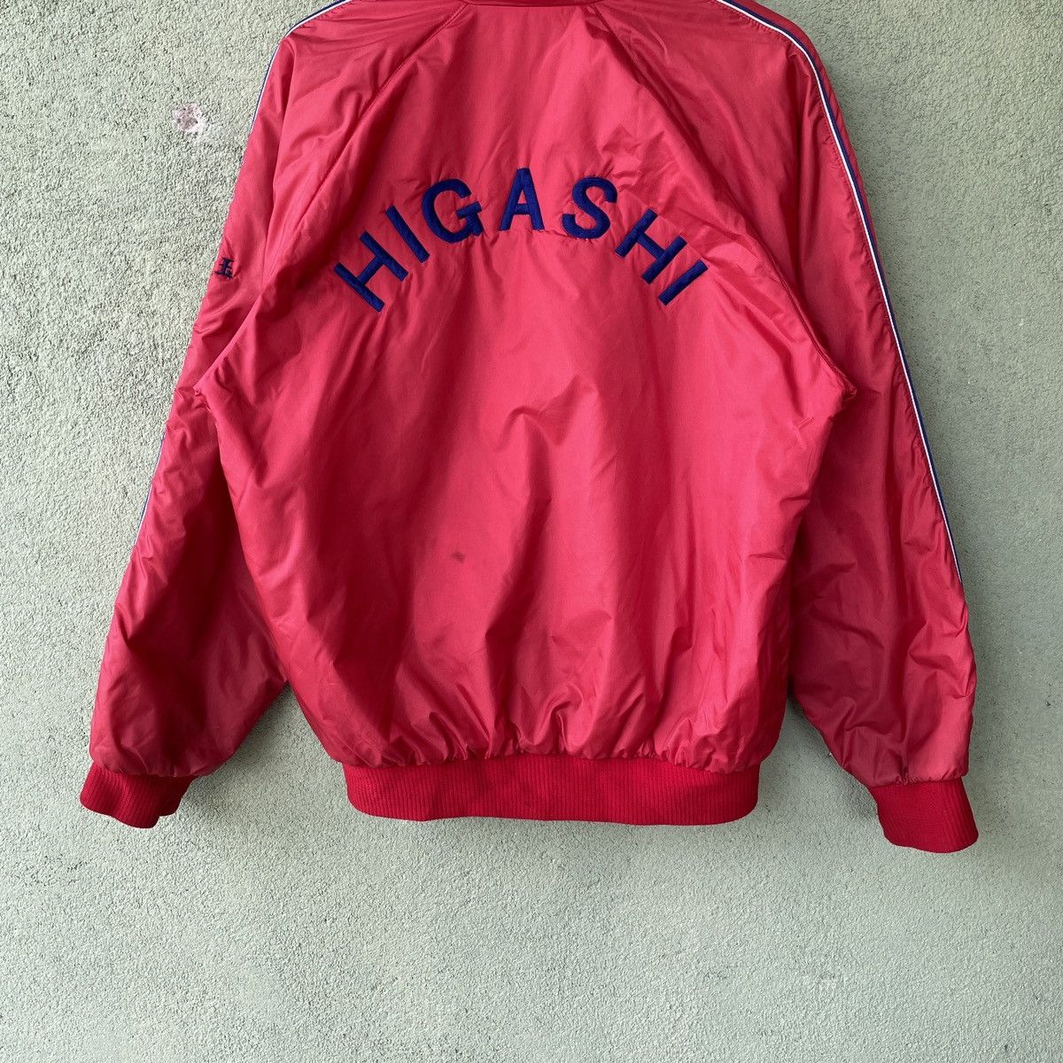 Asics × Japanese Brand Vintage Asics Higashi Made In Japan Red Zipper Ups Jacket Size US L / EU 52-54 / 3 - 10 Thumbnail