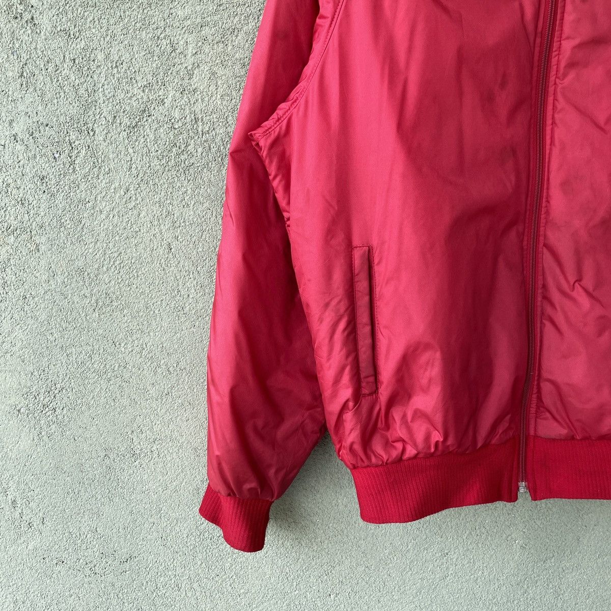 Asics × Japanese Brand Vintage Asics Higashi Made In Japan Red Zipper Ups Jacket Size US L / EU 52-54 / 3 - 5 Thumbnail