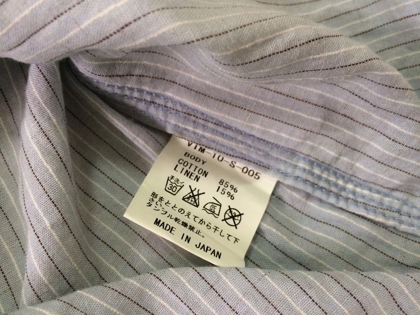 Japanese Brand × Vintage 🔥🔥Japanese Brand Victim Striped Shirt Size US S / EU 44-46 / 1 - 6 Thumbnail