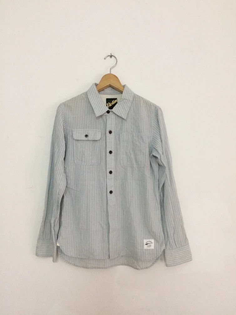 image of Beauty Beast x Vintage Victim Striped Shirt, Men's (Size Small)