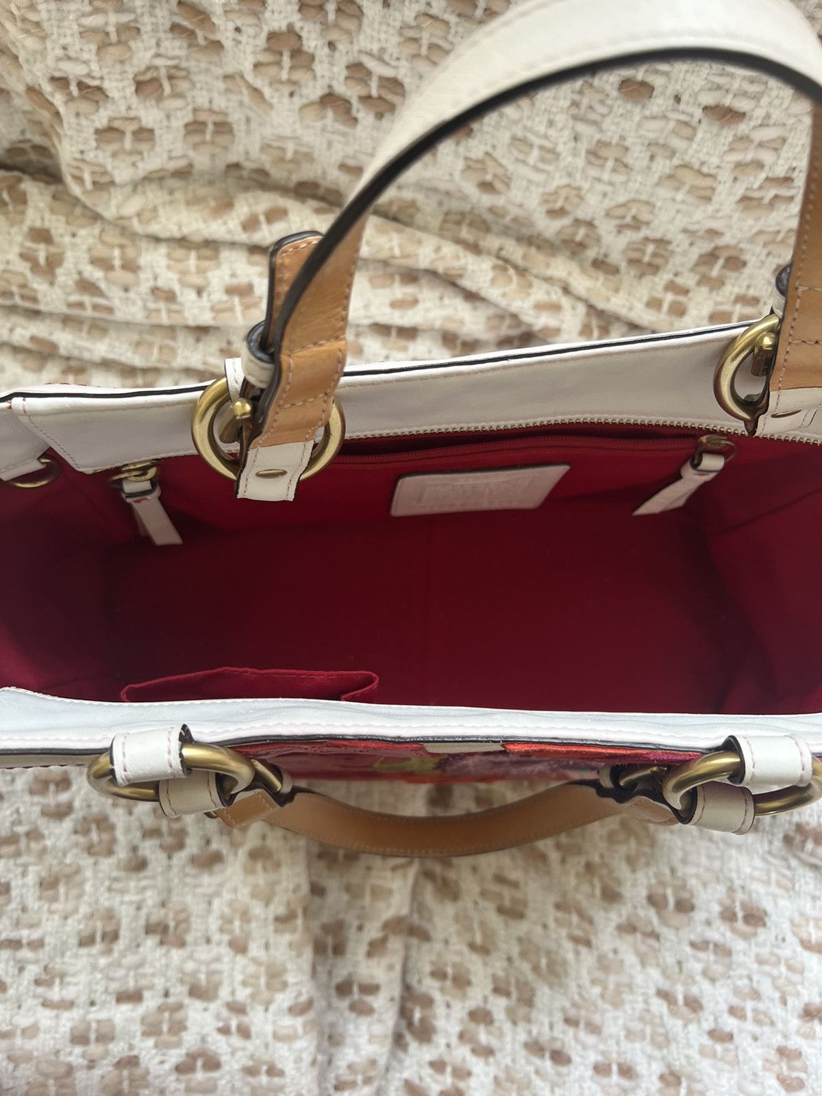 Coach Vintage Coach Embroidered Flower Handbag Size ONE SIZE - 3 Thumbnail