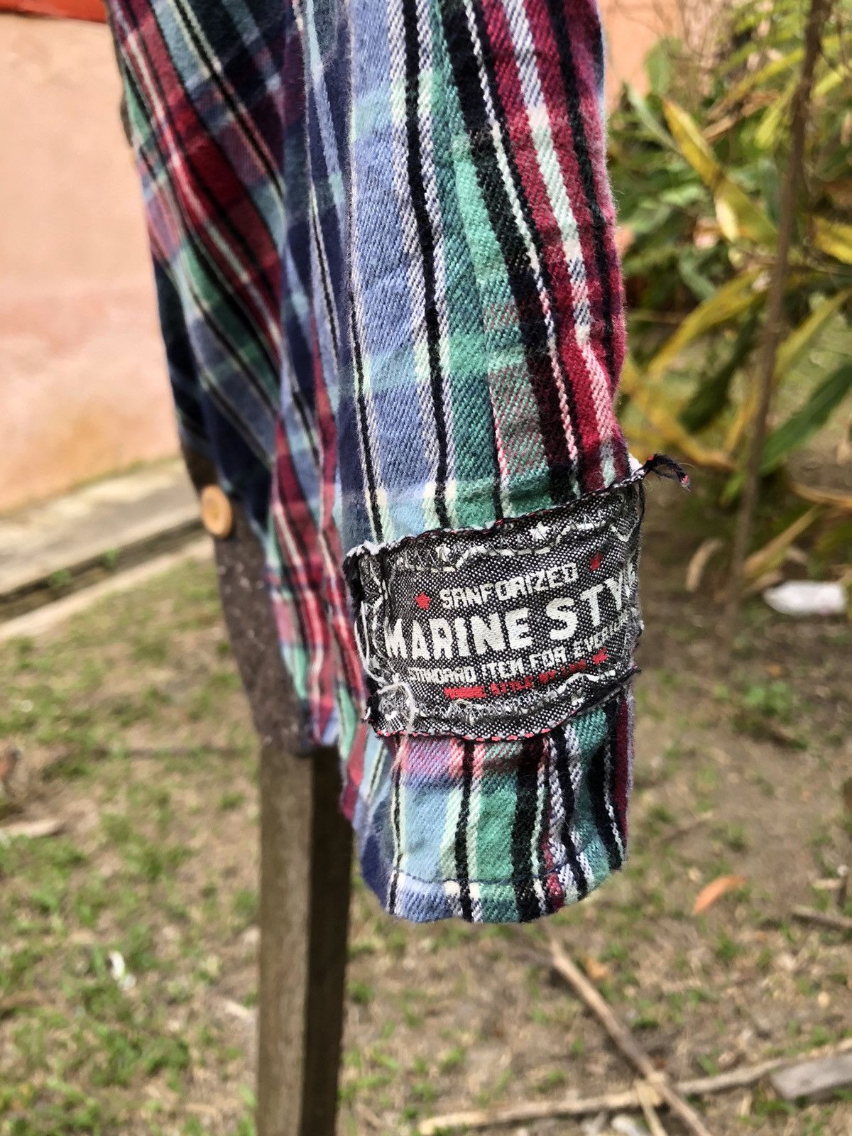 Japanese Brand Vintage Mini Skirt Multi Plaid by Marine Sanforized Size 32" / US 10 / IT 46 - 7 Thumbnail