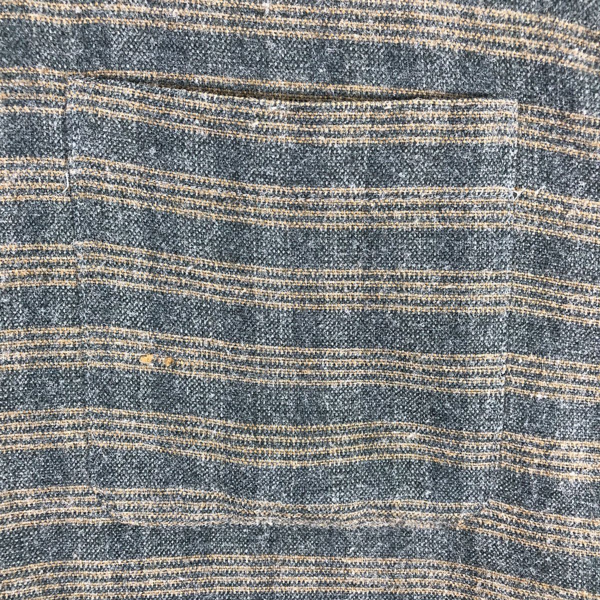 Flannel Vintage 80's Flanel Striped Single Pocket Shirt Size US L / EU 52-54 / 3 - 8 Thumbnail