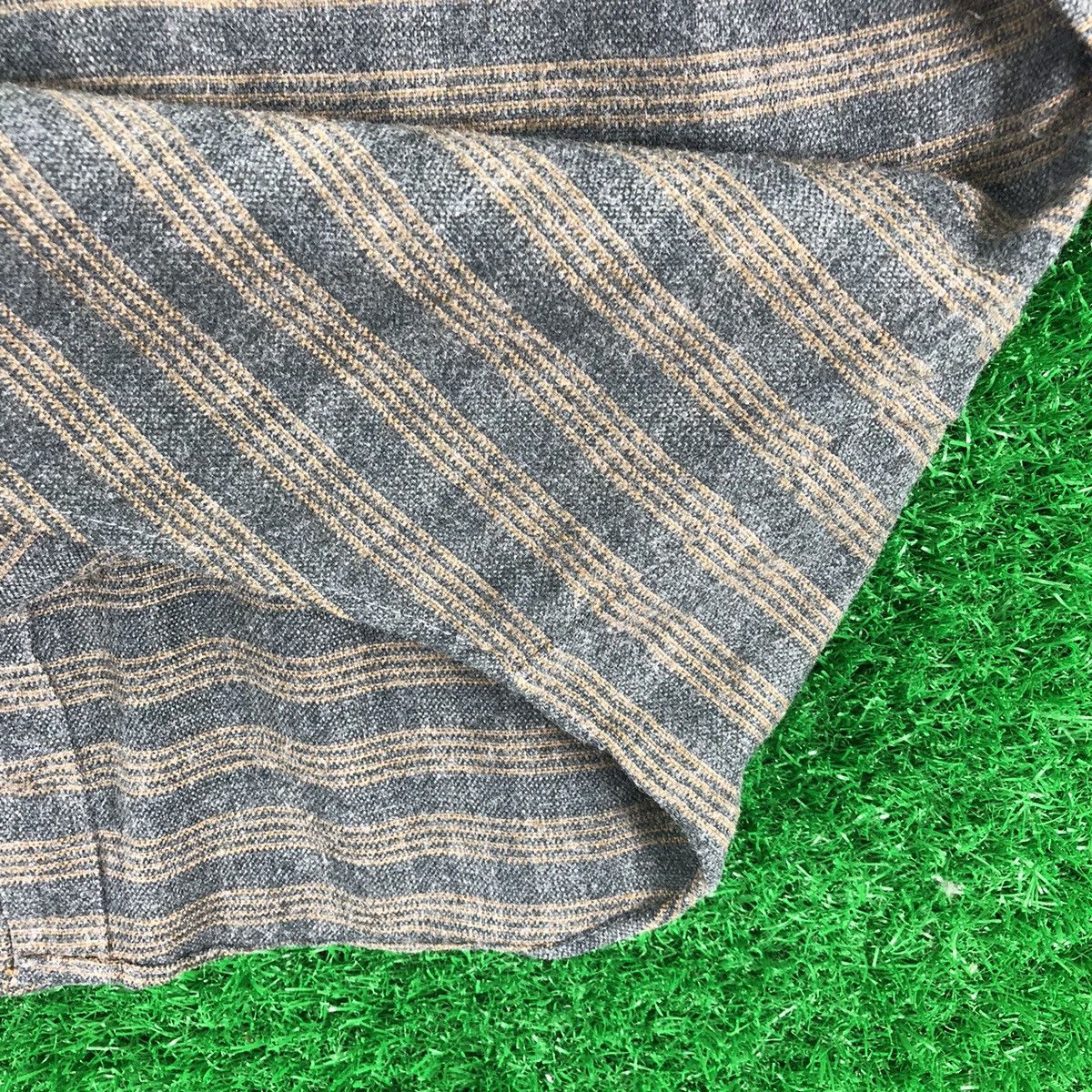 Flannel Vintage 80's Flanel Striped Single Pocket Shirt Size US L / EU 52-54 / 3 - 9 Thumbnail