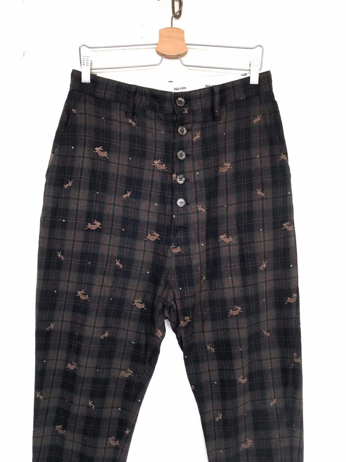 Issey Miyake 💥Final💥 Issey Miyake Ne-net Animal Tartan Pant Size US 31 - 2 Thumbnail