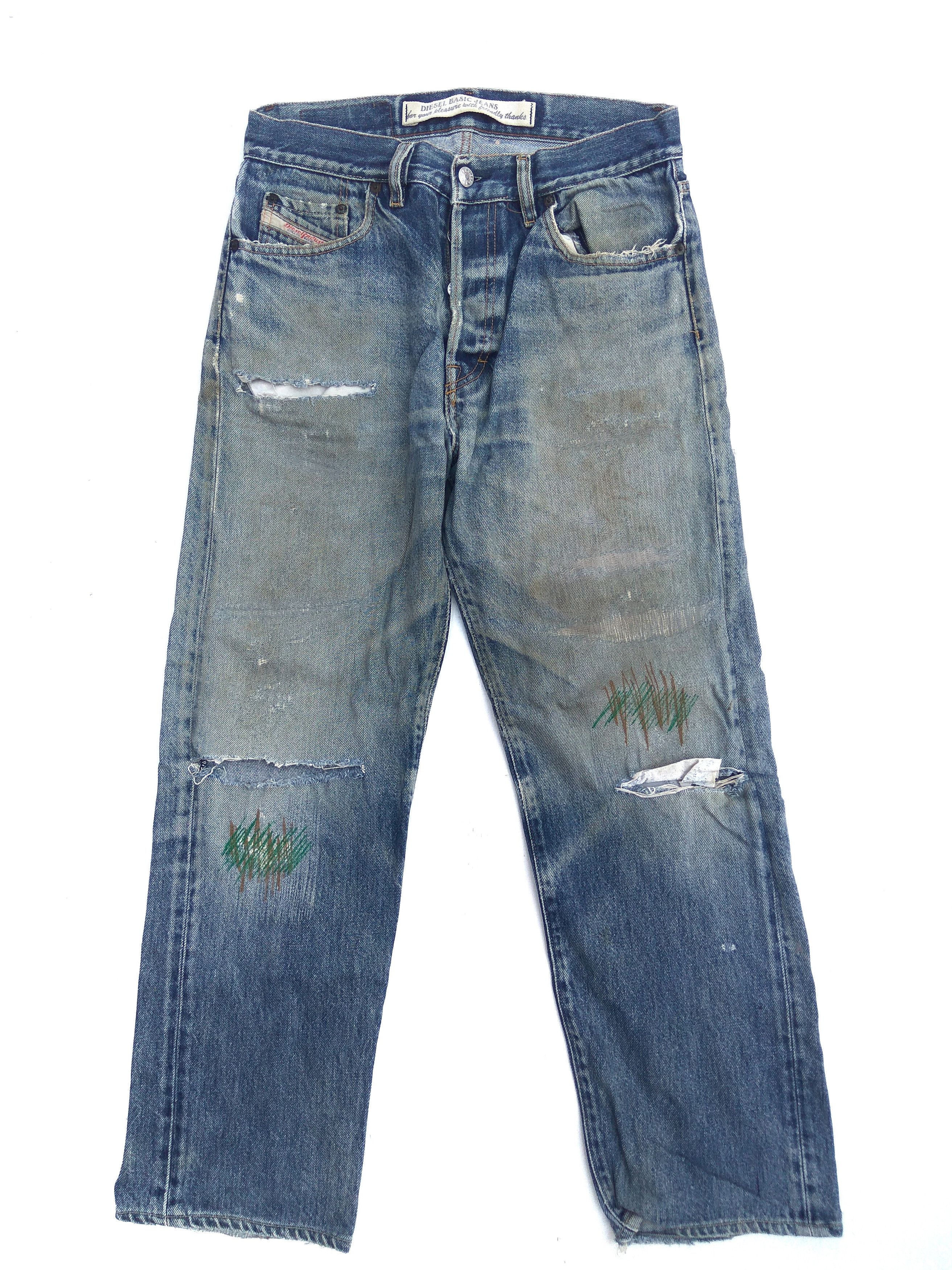 Diesel Diesel Industries Jeans Distressed Denim Size US 30 / EU 46 - 1 Thumbnail