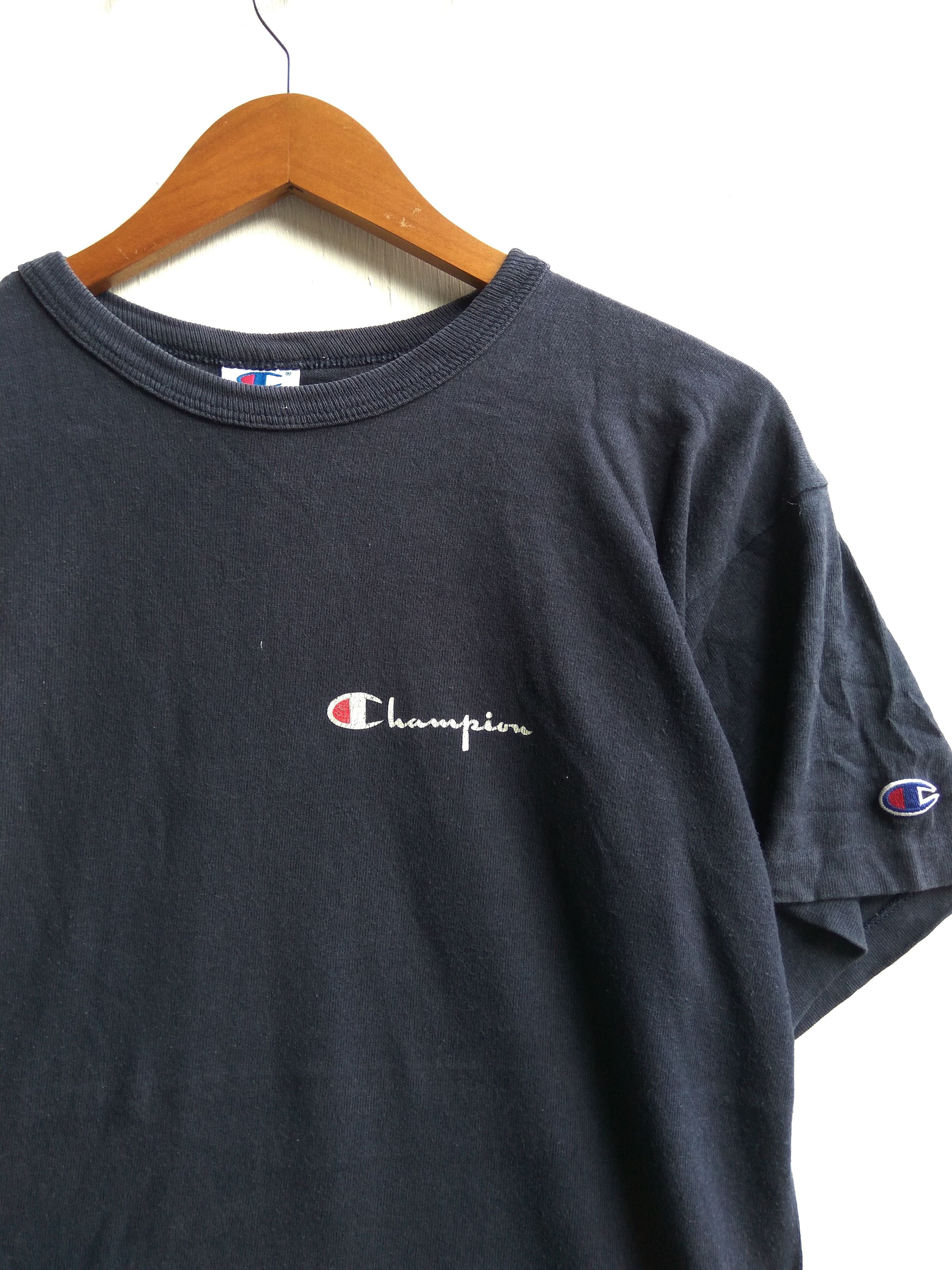 Champion × Vintage Vintage 90s CHAMPION small logo tshirt Size US L / EU 52-54 / 3 - 2 Thumbnail