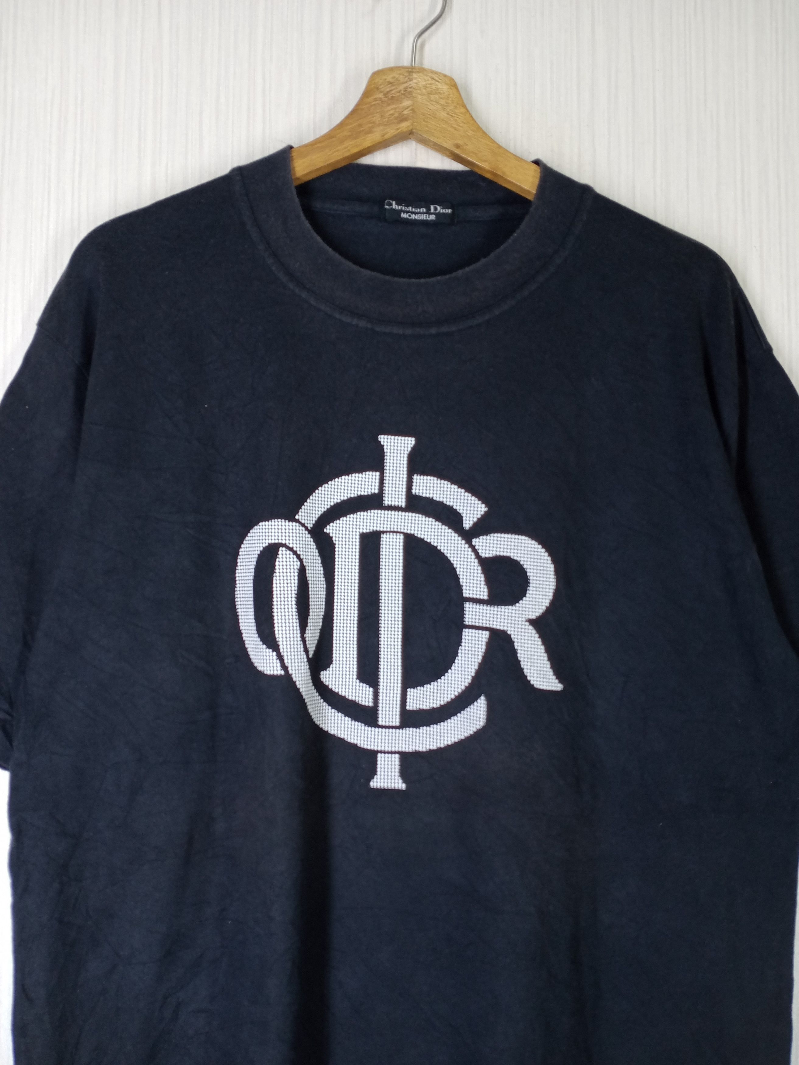 Christian Dior Monsieur Vintage Christian Dior Big Ligo Tshirt Size US L / EU 52-54 / 3 - 3 Thumbnail