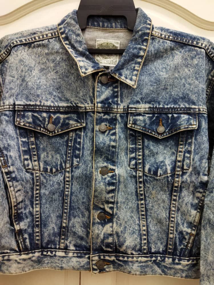 Japanese Brand 🔥GRAILED ACID WASH DENIMS JACKET Size US M / EU 48-50 / 2 - 6 Thumbnail