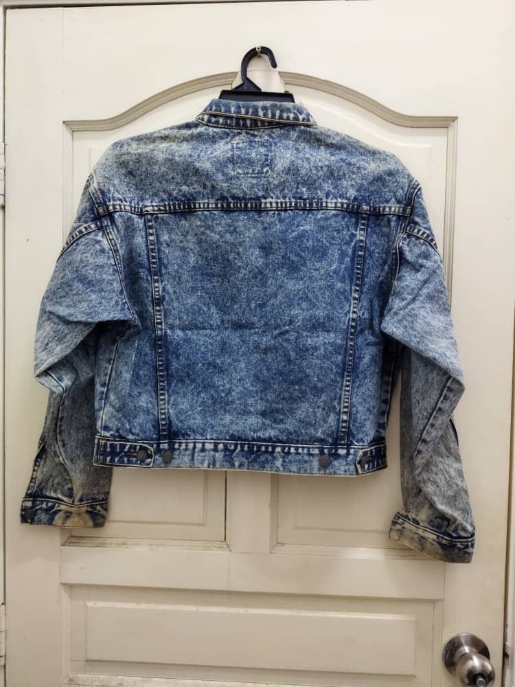 Japanese Brand 🔥GRAILED ACID WASH DENIMS JACKET Size US M / EU 48-50 / 2 - 5 Thumbnail