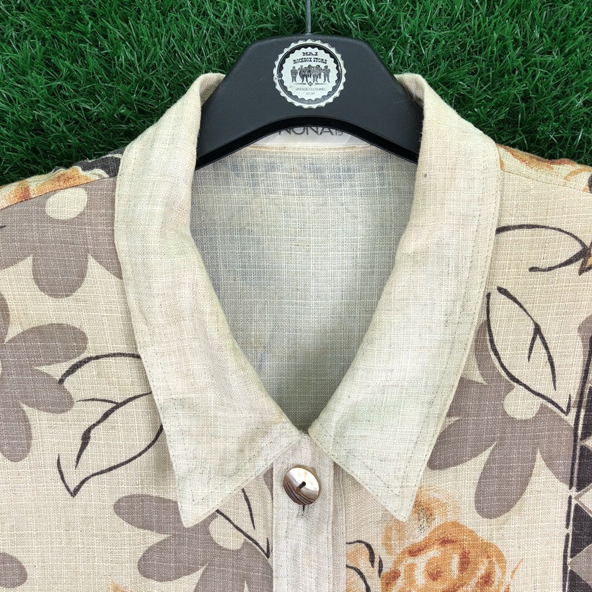 Japanese Brand Vintage Women Shirt Rayon+Hemp Fabric by Nona 15 Size L / US 10 / IT 46 - 7 Thumbnail