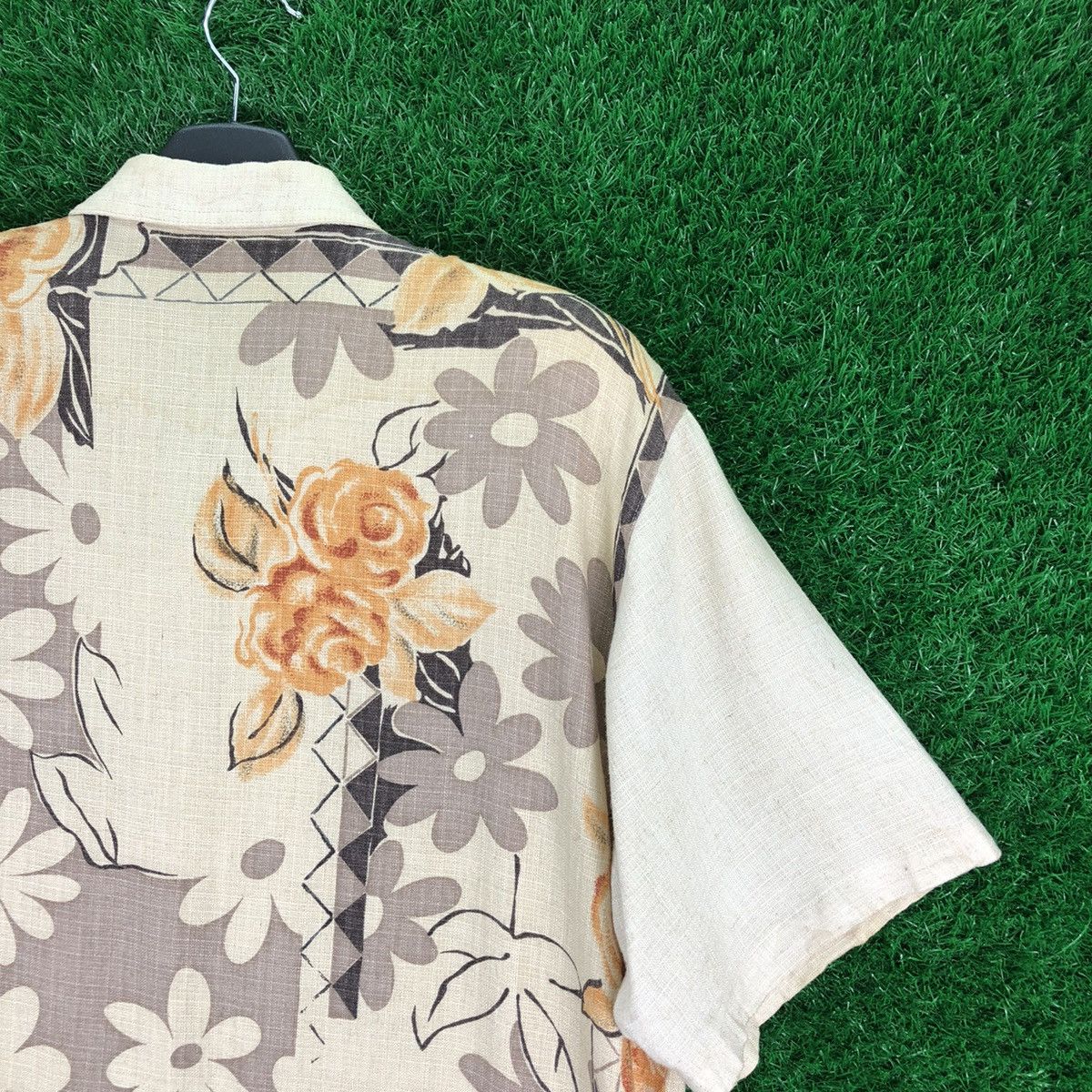 Japanese Brand Vintage Women Shirt Rayon+Hemp Fabric by Nona 15 Size L / US 10 / IT 46 - 5 Thumbnail