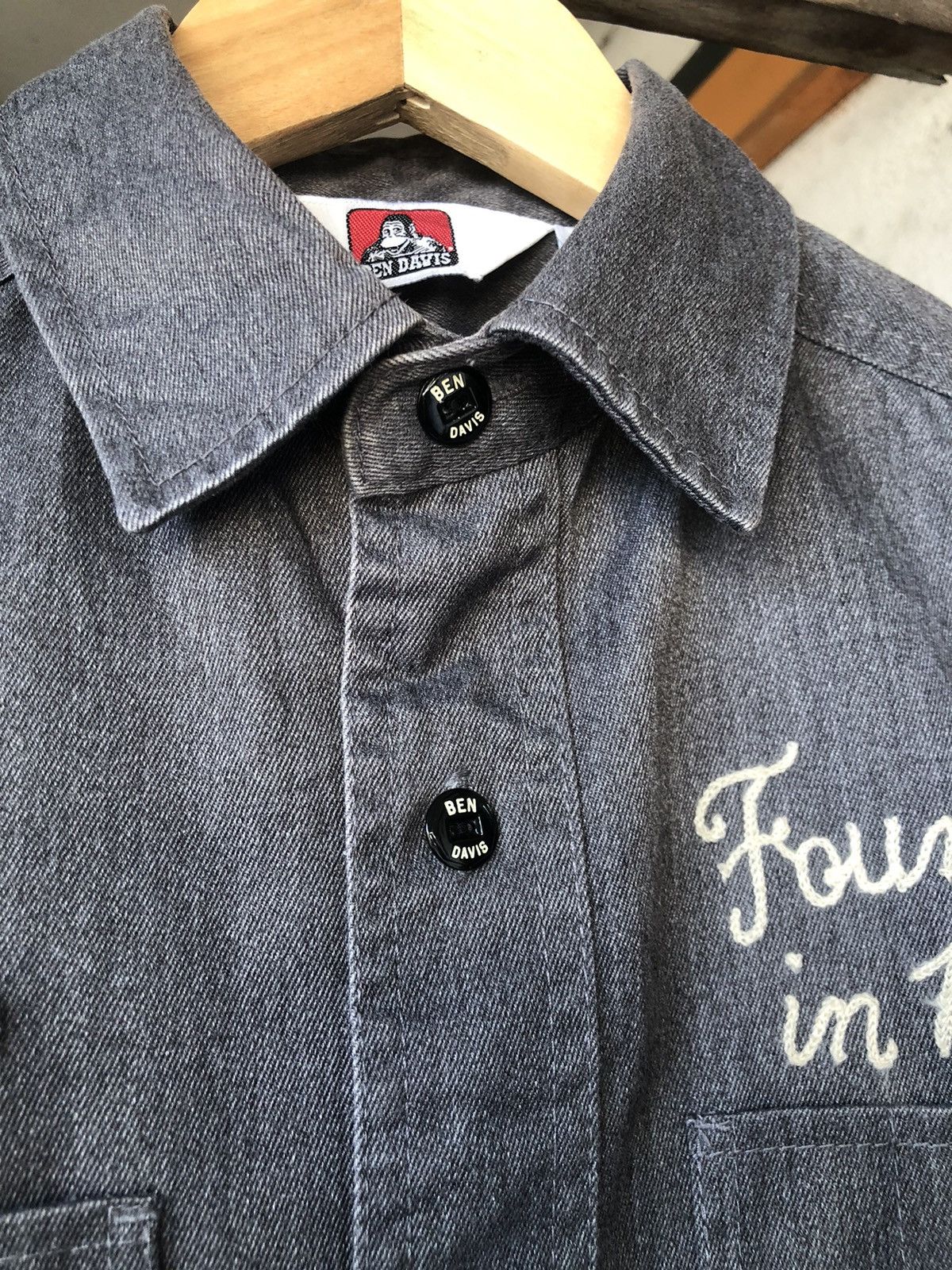 Ben Davis Vintage Ben Davis Strong & Sturdy Denim Work Shirt Size US S / EU 44-46 / 1 - 8 Thumbnail