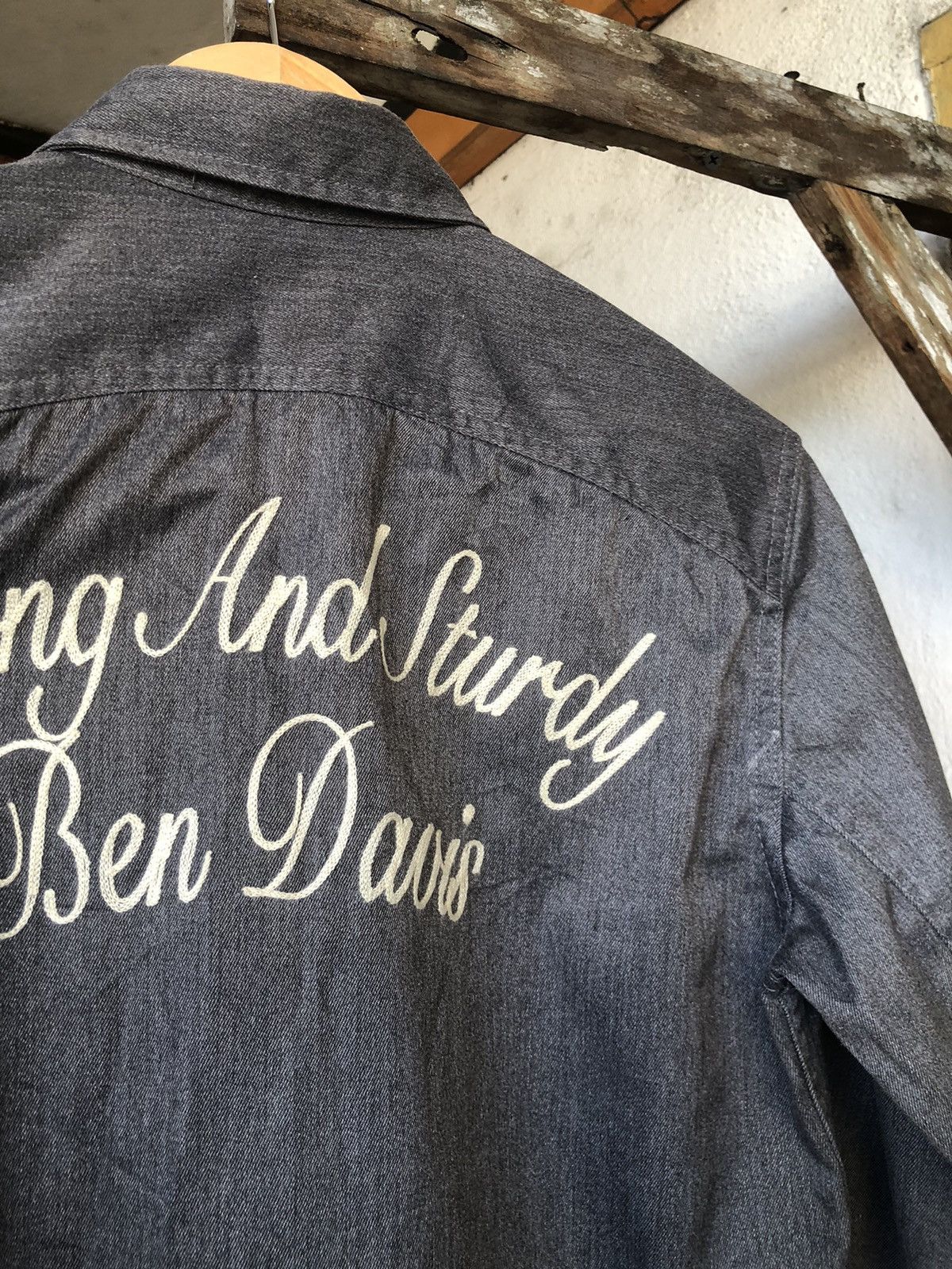 Ben Davis Vintage Ben Davis Strong & Sturdy Denim Work Shirt Size US S / EU 44-46 / 1 - 15 Thumbnail