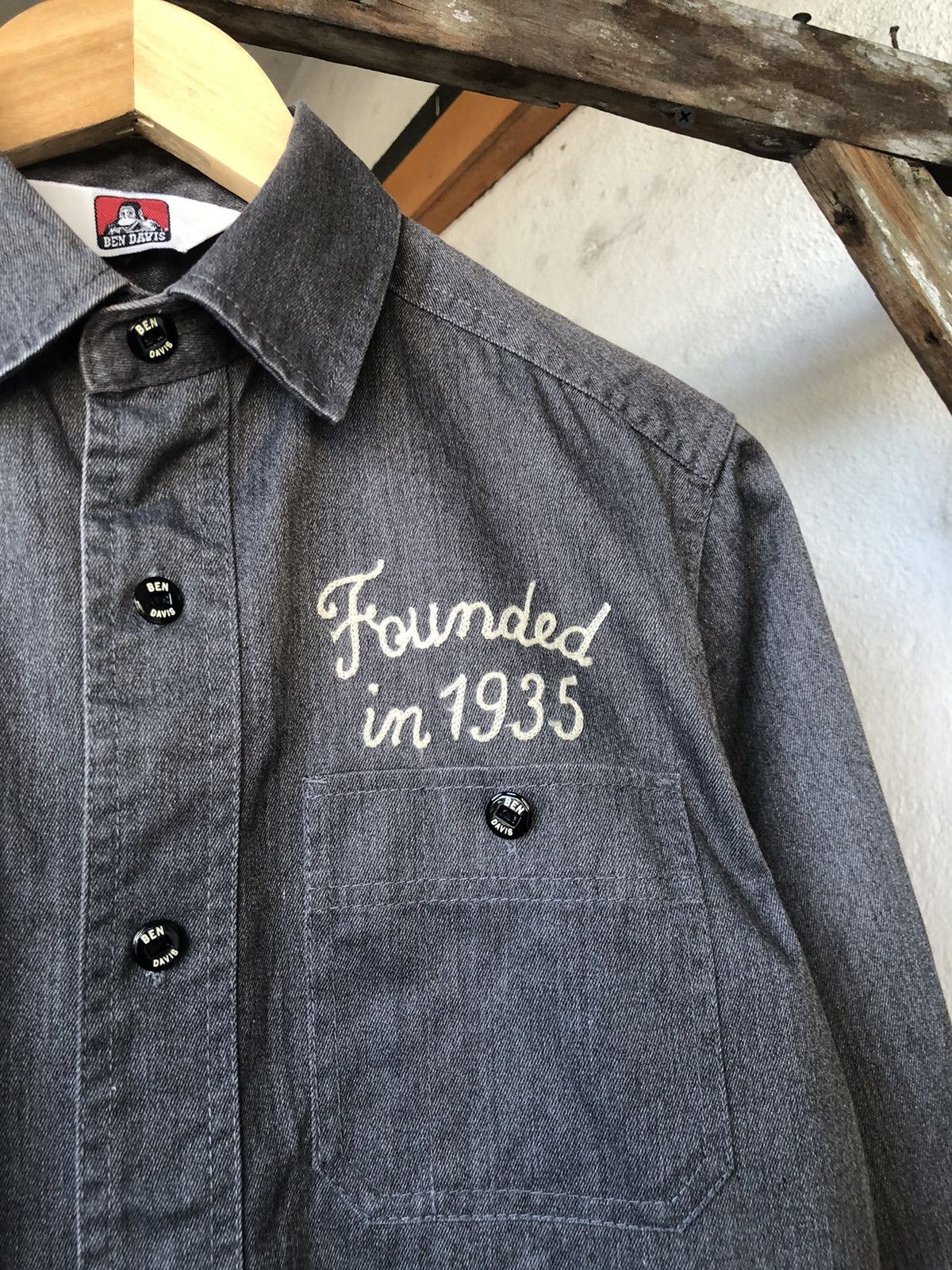 Ben Davis Vintage Ben Davis Strong & Sturdy Denim Work Shirt Size US S / EU 44-46 / 1 - 7 Thumbnail