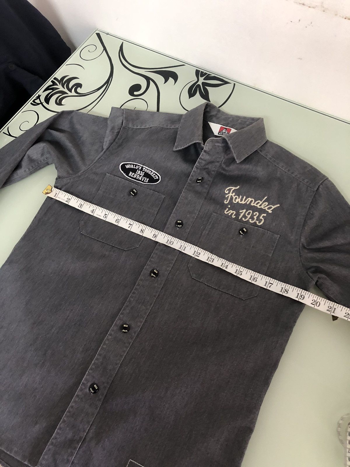 Ben Davis Vintage Ben Davis Strong & Sturdy Denim Work Shirt Size US S / EU 44-46 / 1 - 20 Thumbnail