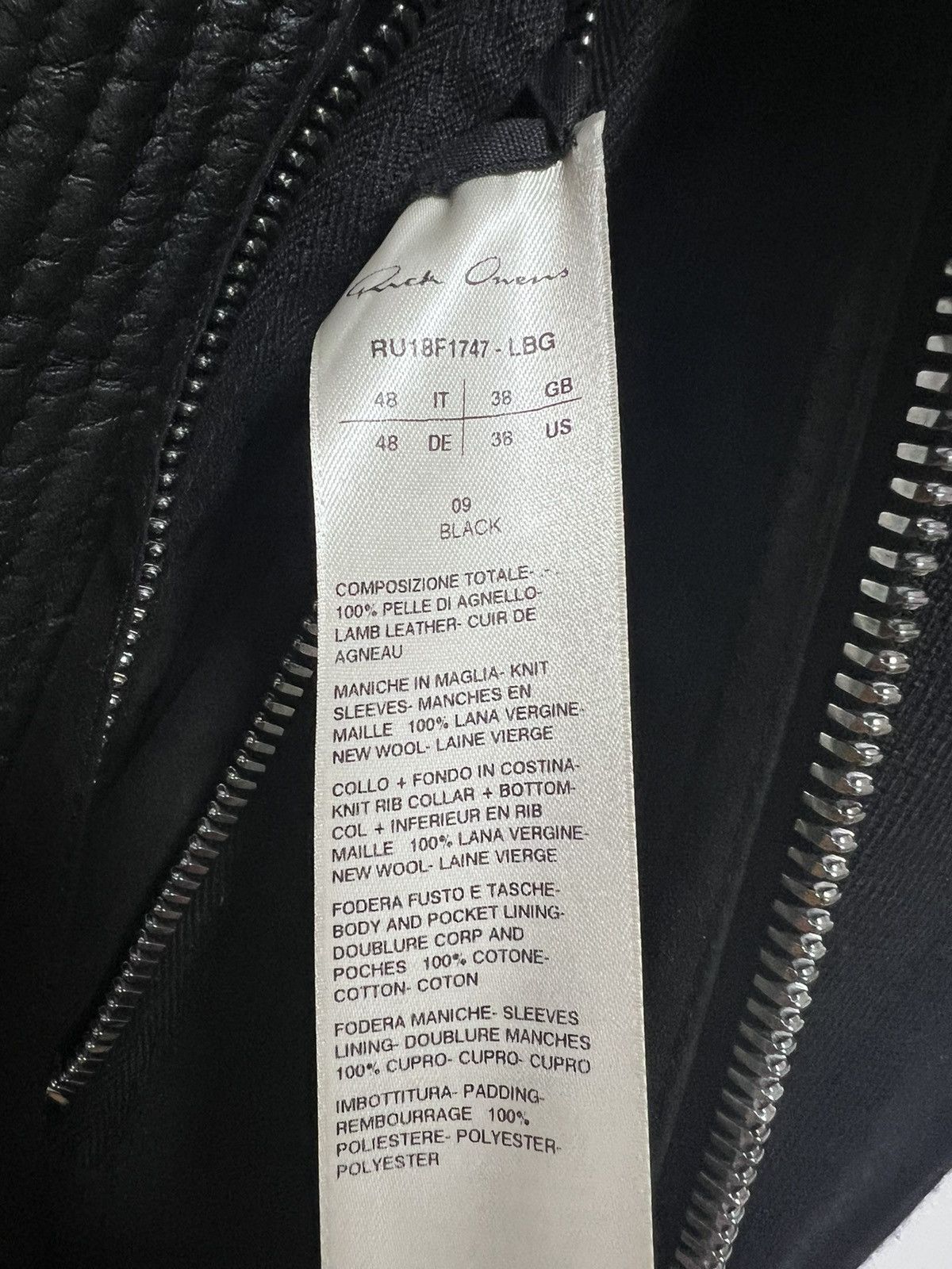 Rick Owens Rick Owens Sisyphus F/W 18 Leather Jersey Bomber Jacket Size US M / EU 48-50 / 2 - 7 Thumbnail