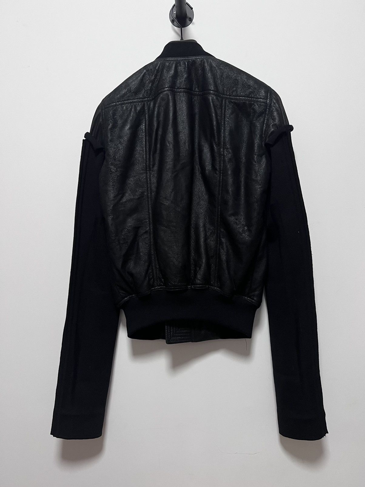 Rick Owens Rick Owens Sisyphus F/W 18 Leather Jersey Bomber Jacket Size US M / EU 48-50 / 2 - 5 Thumbnail