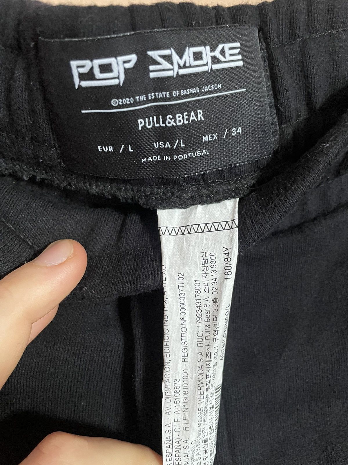 Pull & Bear Pull & Bear X Pop Smoke chrome logo sweatpants Size US 34 / EU 50 - 4 Thumbnail