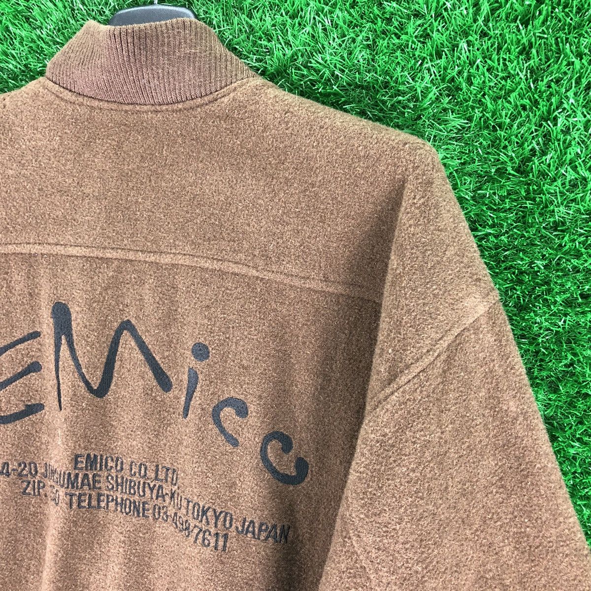 Japanese Brand Vintage 90's Wool Bomber Jacket Embroidery By Emico Size US XL / EU 56 / 4 - 5 Thumbnail