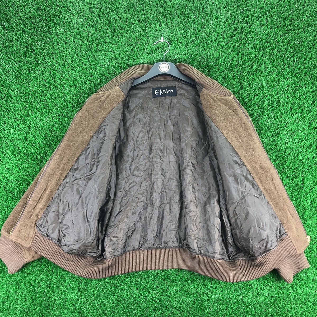Japanese Brand Vintage 90's Wool Bomber Jacket Embroidery By Emico Size US XL / EU 56 / 4 - 7 Thumbnail