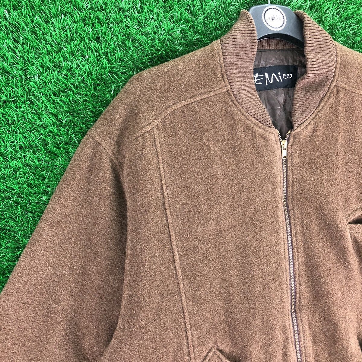 Japanese Brand Vintage 90's Wool Bomber Jacket Embroidery By Emico Size US XL / EU 56 / 4 - 2 Thumbnail