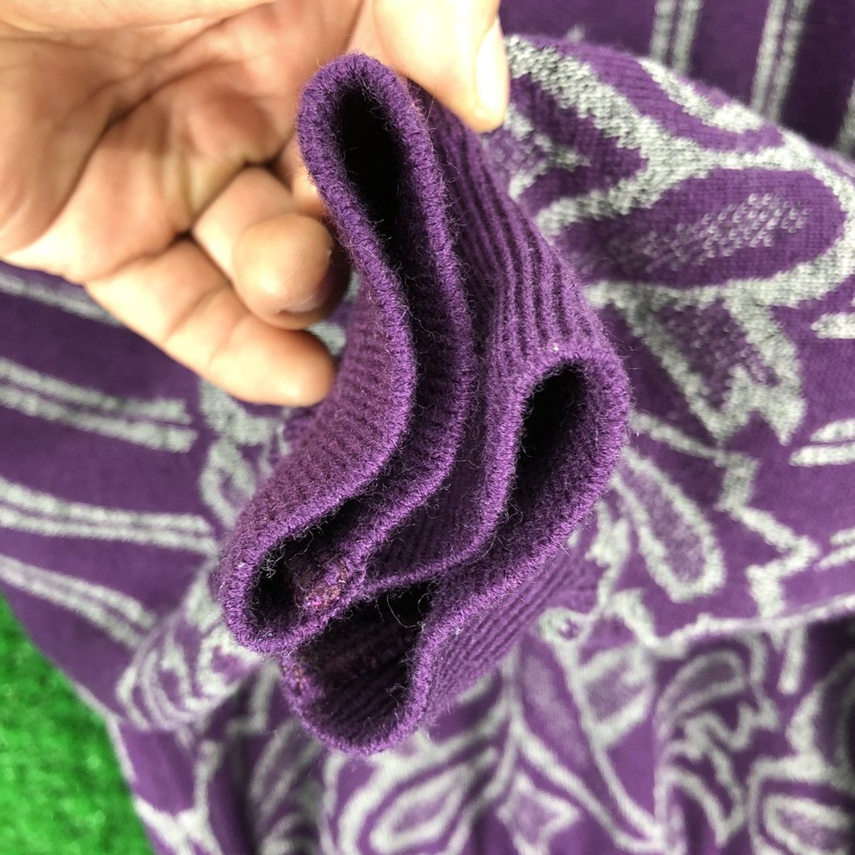 Japanese Brand Vintage 80's Knit Sweater V Neck Vidi Vici x Mizuno Size M / US 6-8 / IT 42-44 - 9 Thumbnail