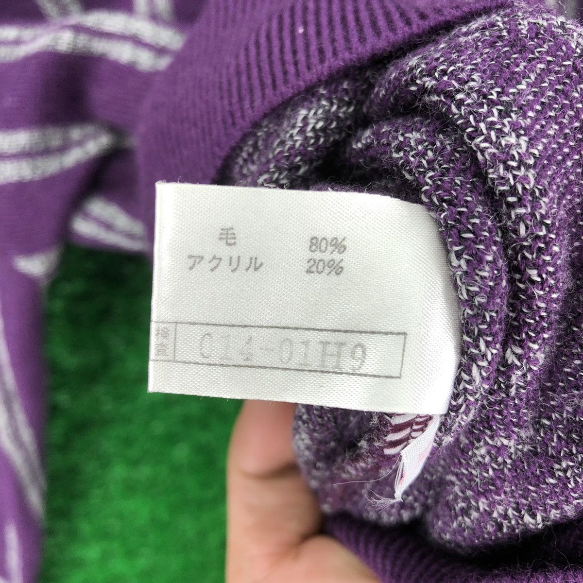 Japanese Brand Vintage 80's Knit Sweater V Neck Vidi Vici x Mizuno Size M / US 6-8 / IT 42-44 - 13 Thumbnail