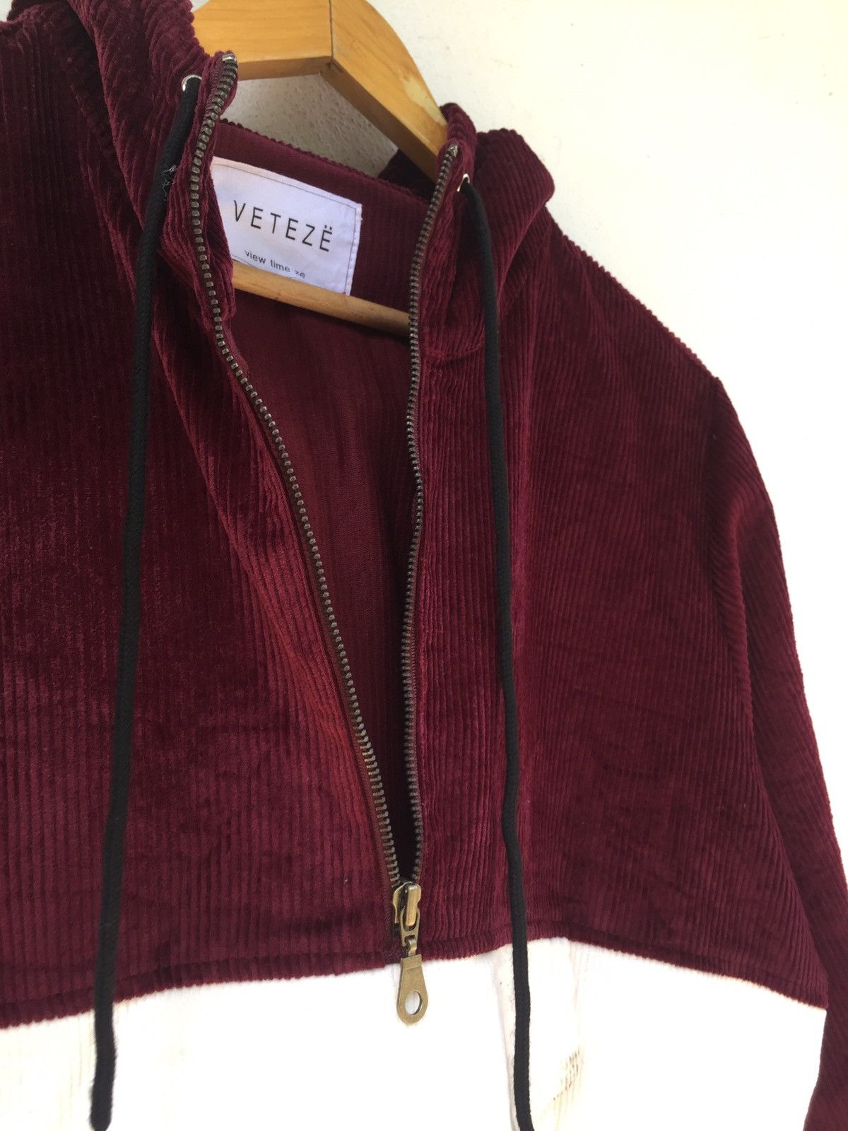Japanese Brand VETEZE CORDUROY HALF ZIPPER Size US L / EU 52-54 / 3 - 9 Thumbnail