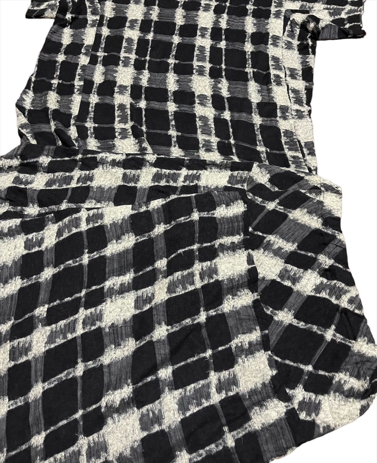 Designer × Issey Miyake × Japanese Brand One Set🔥Plantation Shadow Plaid Oversized Shirt&Skirt Size M / US 6-8 / IT 42-44 - 9 Thumbnail