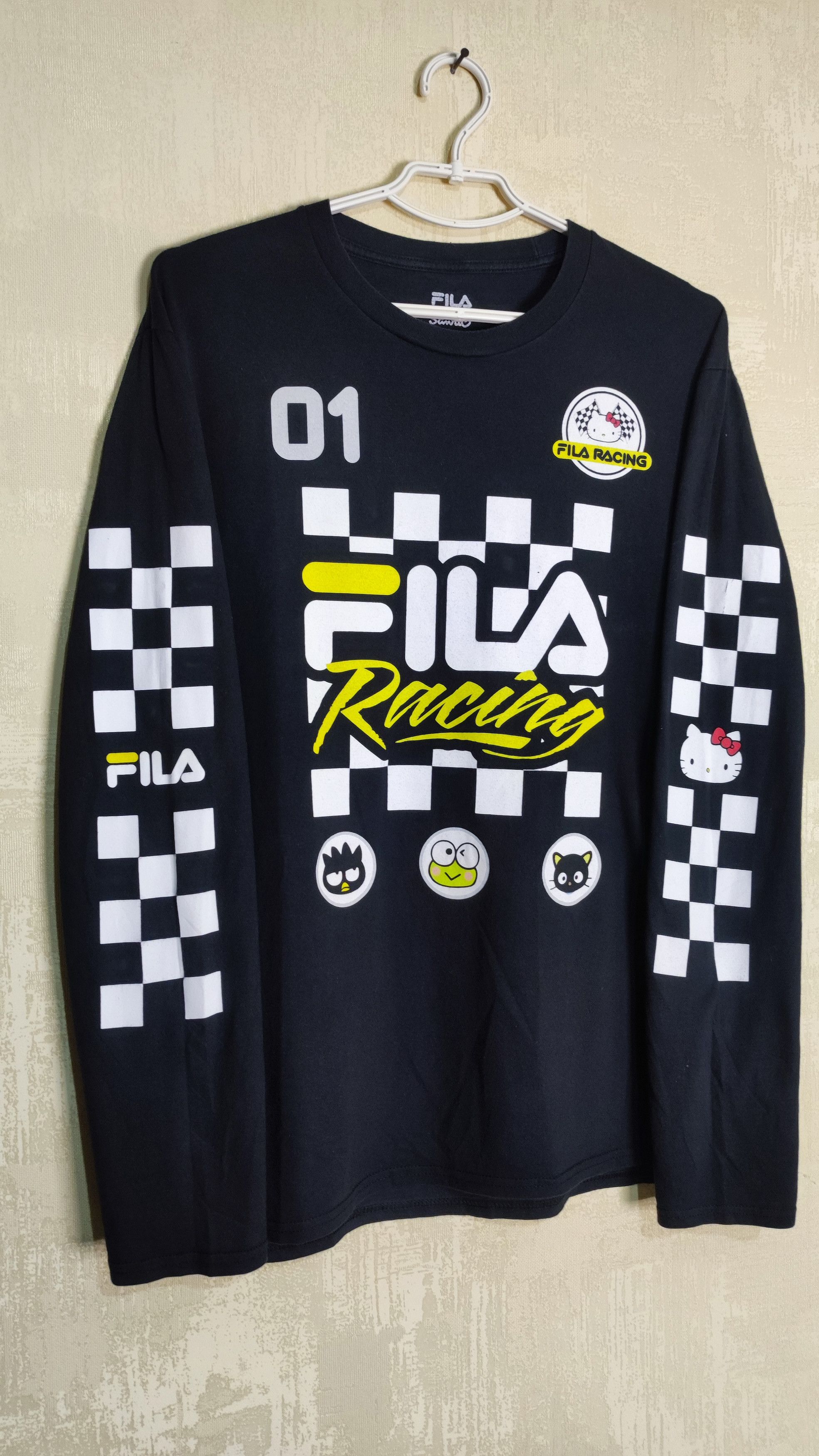 Anime × Fila × Japanese Brand Rare Sanrio HELLO KITTY FILA Collaboration Black Longsleeve Size US L / EU 52-54 / 3 - 2 Thumbnail