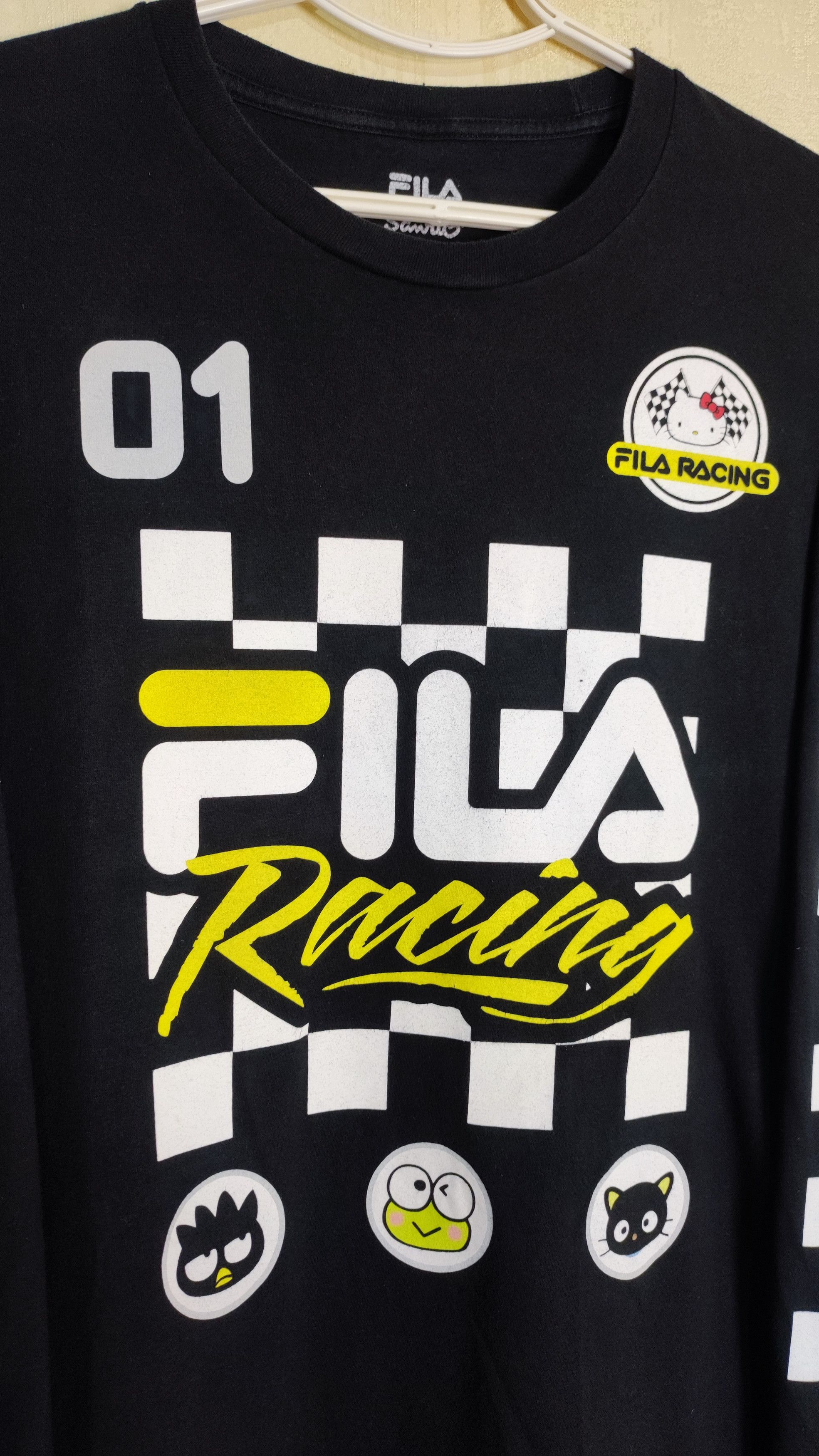 Anime × Fila × Japanese Brand Rare Sanrio HELLO KITTY FILA Collaboration Black Longsleeve Size US L / EU 52-54 / 3 - 3 Thumbnail