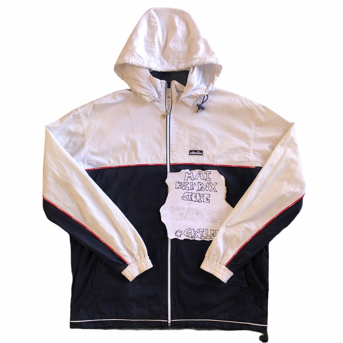 Ellesse Vintage 90's ELLESE Zipper Sweater Jacket Hoodie Size US XXL / EU 58 / 5 - 1 Thumbnail