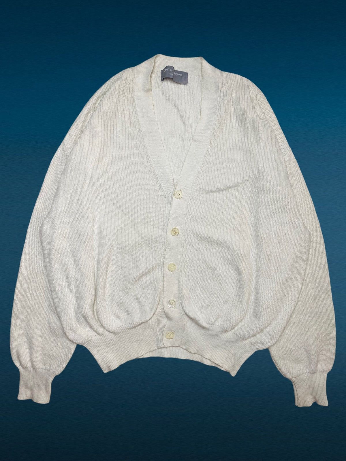 Comme des Garcons 1989 CDGH - Archive Heavyweight Knitted Cardigan Size US L / EU 52-54 / 3 - 1 Thumbnail