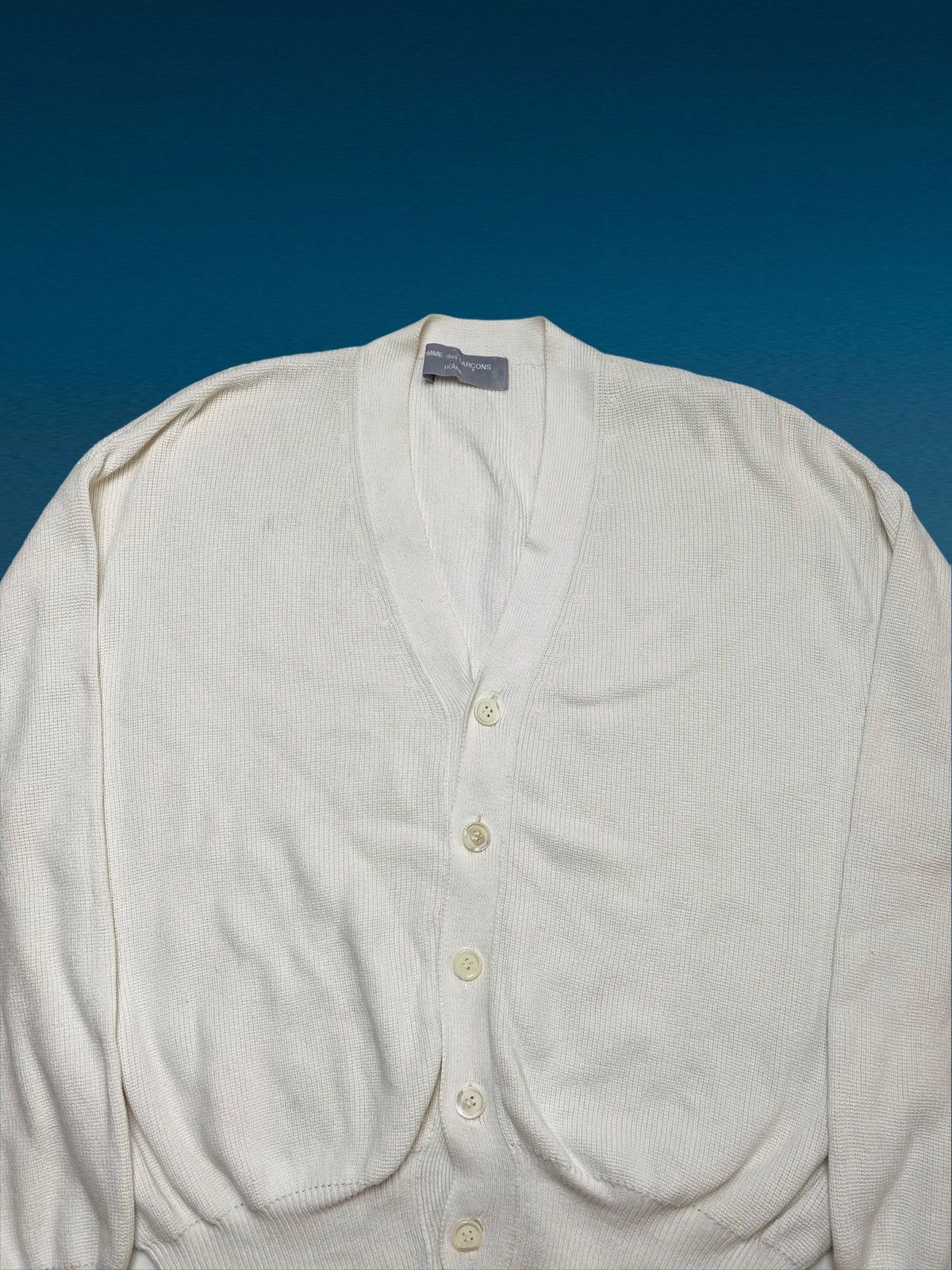 Comme des Garcons 1989 CDGH - Archive Heavyweight Knitted Cardigan Size US L / EU 52-54 / 3 - 4 Thumbnail