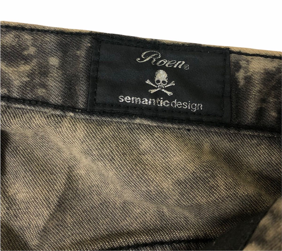 Japanese Brand Roen x Semantic Design Bleach Denim Jeans Size US 31 - 11 Thumbnail