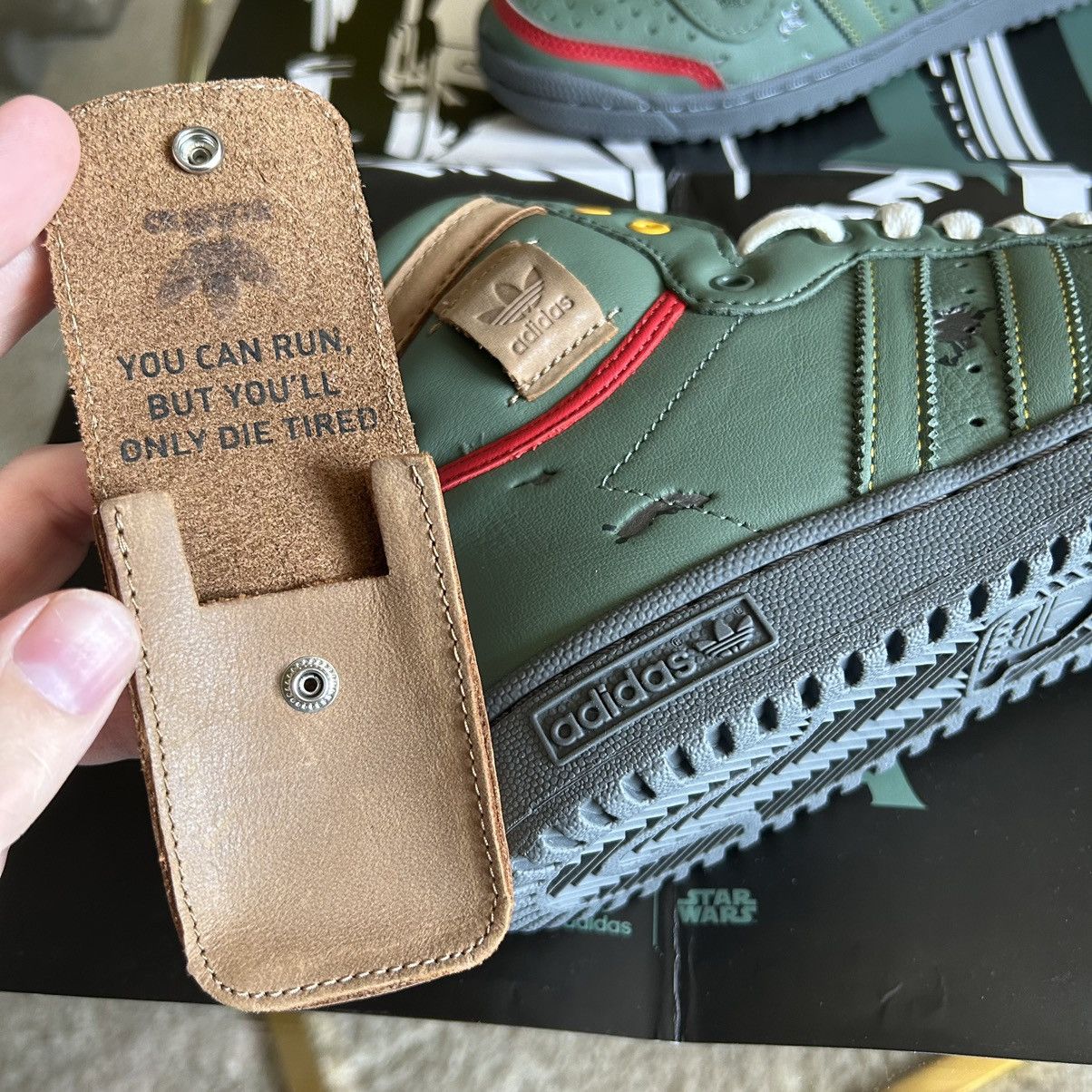 Adidas × Star Wars 2020 EMPiRE STRiKES BACK BOBA FETT TOP TEN Hi POUCH FZ3465 Size US 7.5 / EU 40-41 - 12 Thumbnail