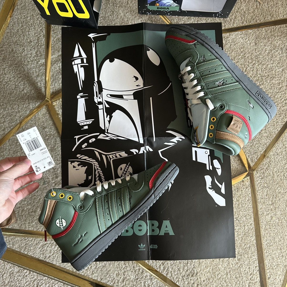 Adidas × Star Wars 2020 EMPiRE STRiKES BACK BOBA FETT TOP TEN Hi POUCH FZ3465 Size US 7.5 / EU 40-41 - 14 Thumbnail
