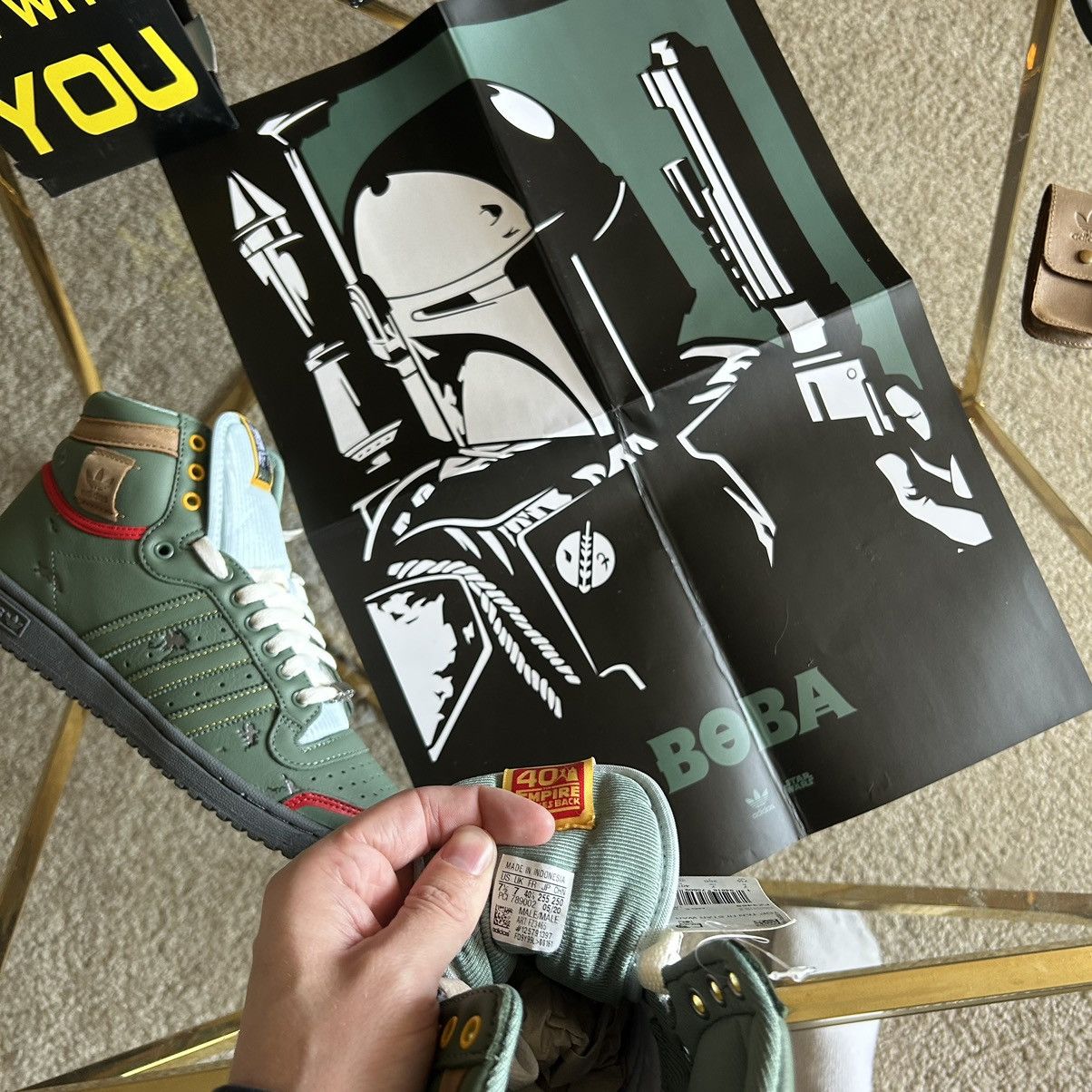Adidas × Star Wars 2020 EMPiRE STRiKES BACK BOBA FETT TOP TEN Hi POUCH FZ3465 Size US 7.5 / EU 40-41 - 15 Thumbnail