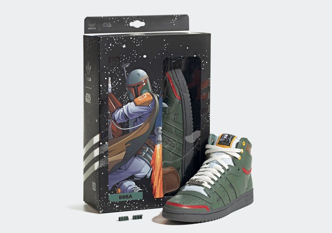 Adidas × Star Wars 2020 EMPiRE STRiKES BACK BOBA FETT TOP TEN Hi POUCH FZ3465 Size US 9 / EU 42 - 1 Thumbnail
