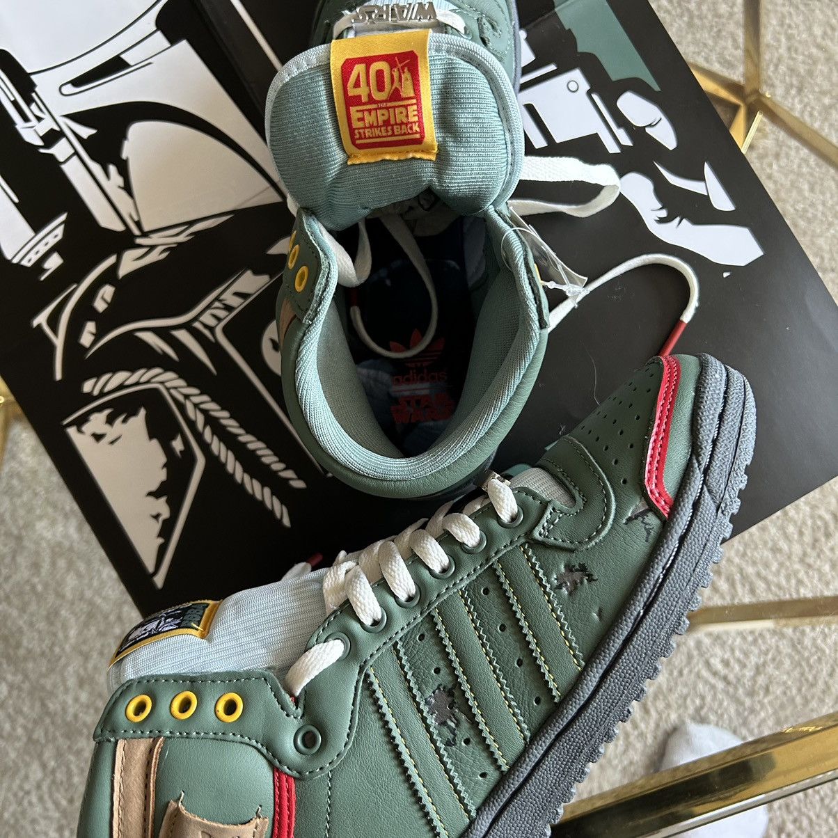 Adidas × Star Wars 2020 EMPiRE STRiKES BACK BOBA FETT TOP TEN Hi POUCH FZ3465 Size US 7.5 / EU 40-41 - 17 Thumbnail