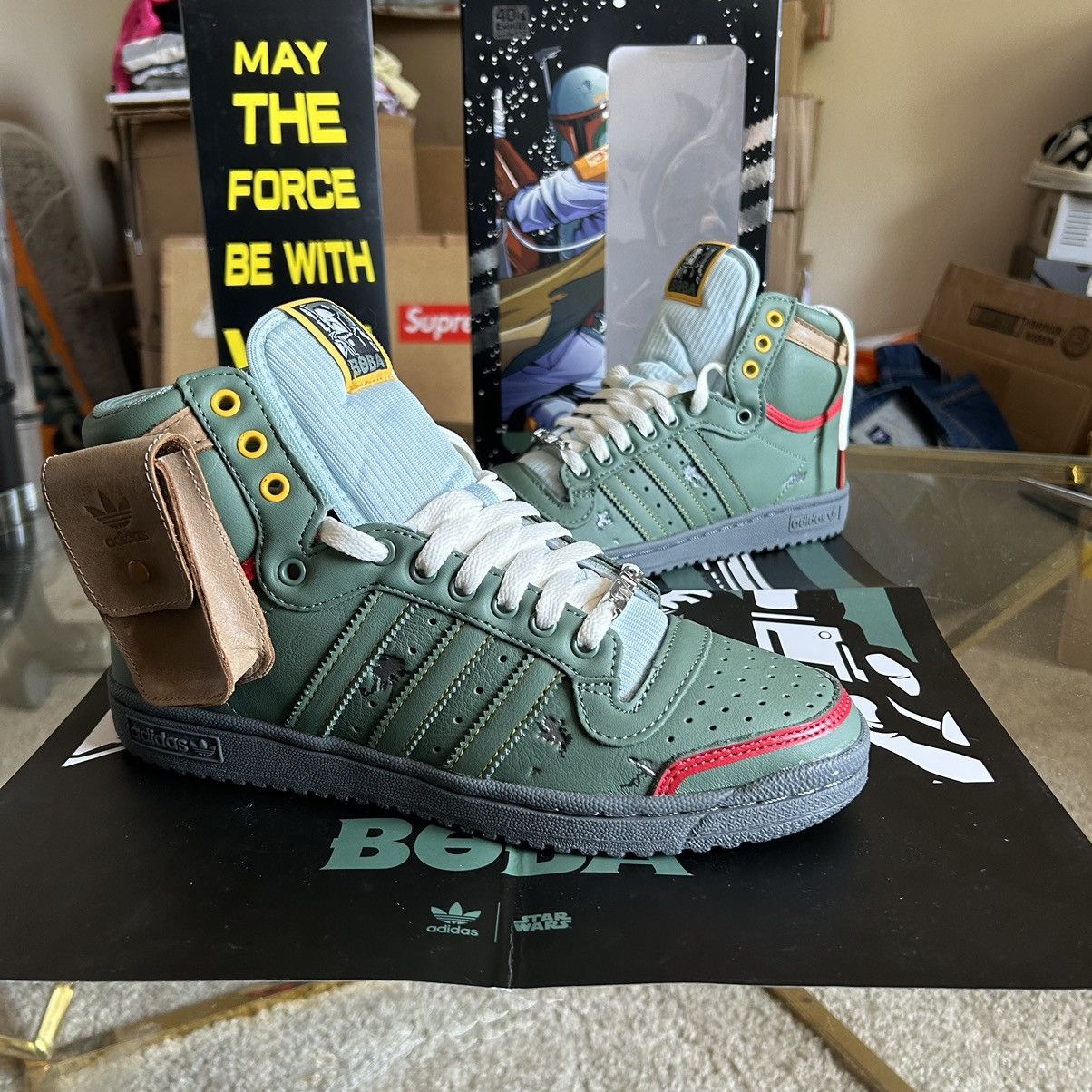 Adidas × Star Wars 2020 EMPiRE STRiKES BACK BOBA FETT TOP TEN Hi POUCH FZ3465 Size US 7.5 / EU 40-41 - 10 Thumbnail