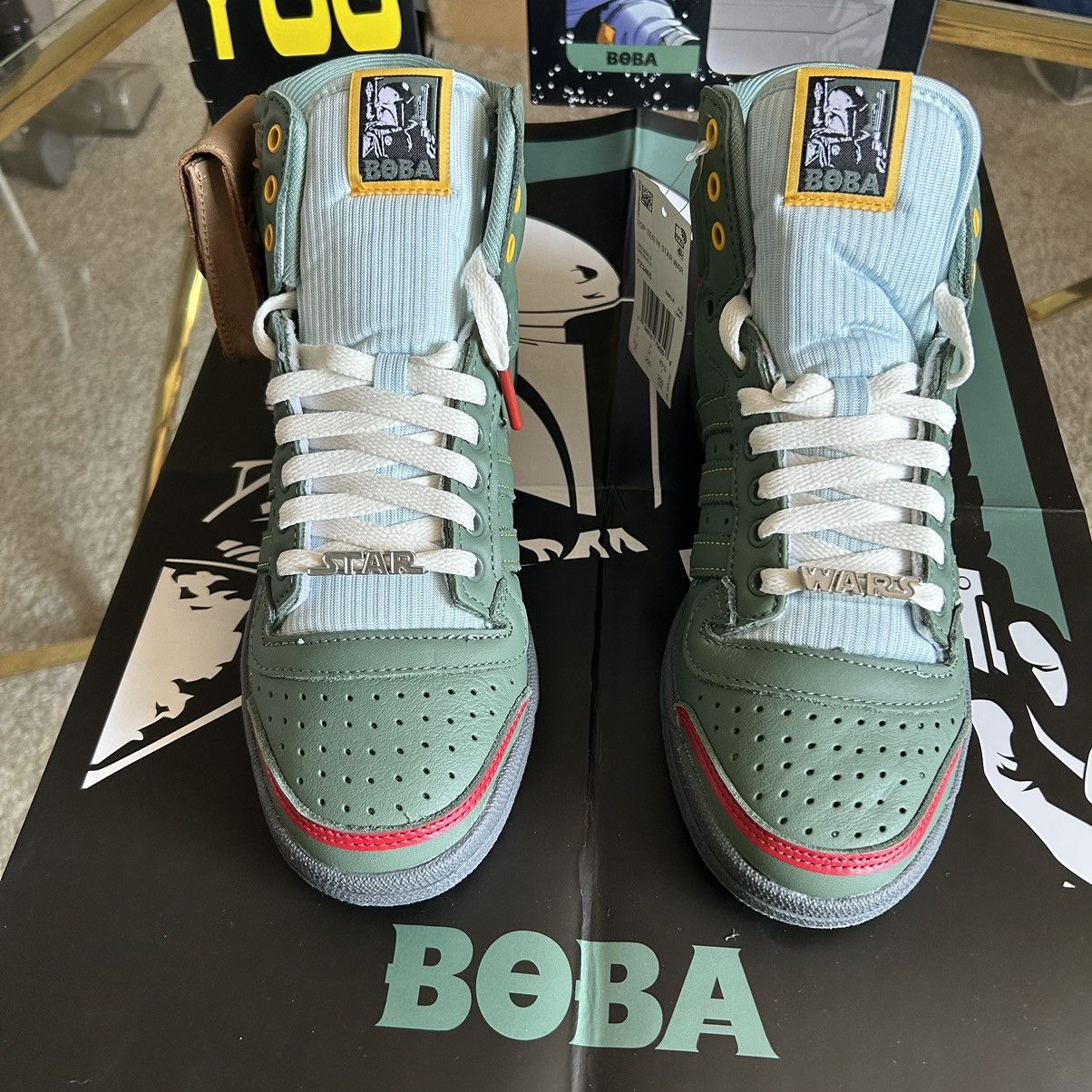 Adidas × Star Wars 2020 EMPiRE STRiKES BACK BOBA FETT TOP TEN Hi POUCH FZ3465 Size US 7.5 / EU 40-41 - 9 Thumbnail