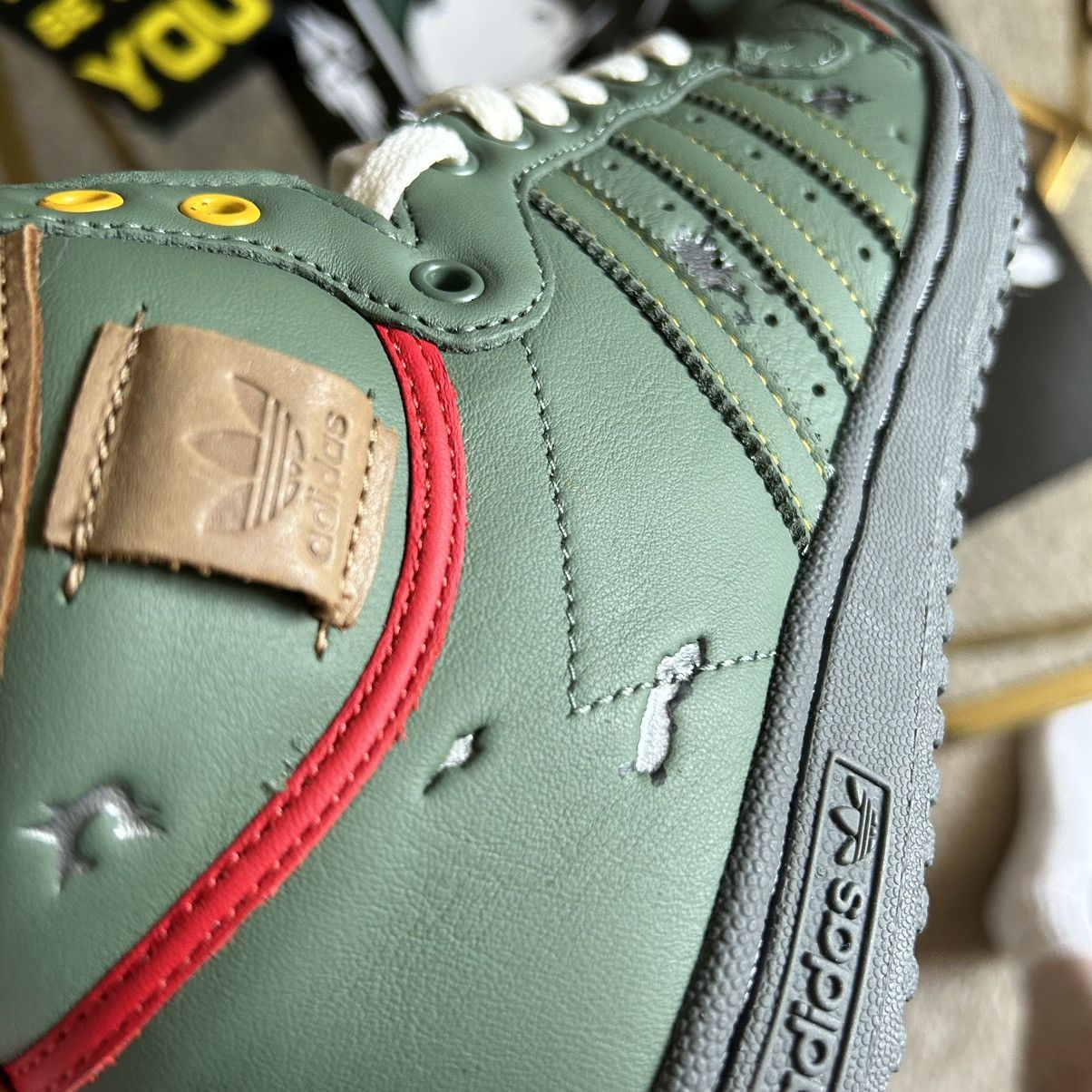 Adidas × Star Wars 2020 EMPiRE STRiKES BACK BOBA FETT TOP TEN Hi POUCH FZ3465 Size US 7.5 / EU 40-41 - 18 Thumbnail